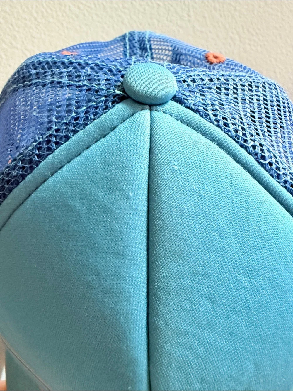 Turquoise Surf Mickey Trucker Hat